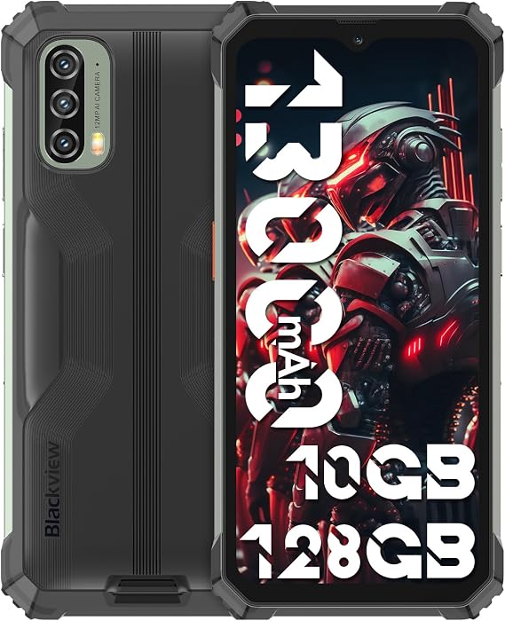 Blackview Phone BV7100,13000mAh 33W Fast Charge,10GB+128GB/1TB Expand Rugged Phone, 6.58" FHD+ 1080*2408, IP69K Waterproof Smartphone, NFC/OTG/Glove Mode, Rugged Smartphone Face/Fingerprint Unlocked