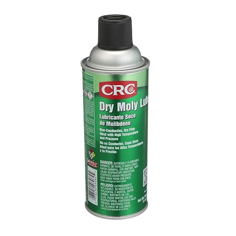 CRC 3084 Dry Moly Lube, (Net Weight: 11 oz.) Dark Gray, Original Version | Fast-Drying Dry Film Lubricant, Non-Conductive Formula, High-Pressure Protection, Industrial Use