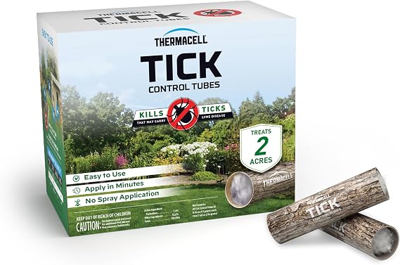 Thermacell Tick Control Tubes for Yards; Protects 1/4 Acre from Ticks; No Spray, No Granules, No Mess; Environmentally Friendly Alternative to Spray & Repellent