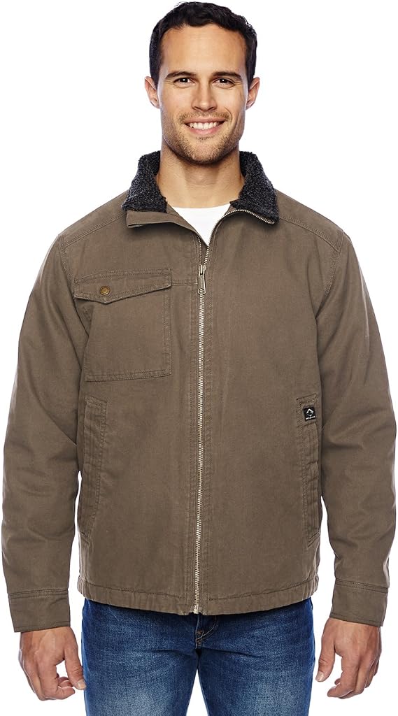 Dri Duck Endeavor Canvas Work Jacket with Sherpa Lining. 5037 Field Khaki XL