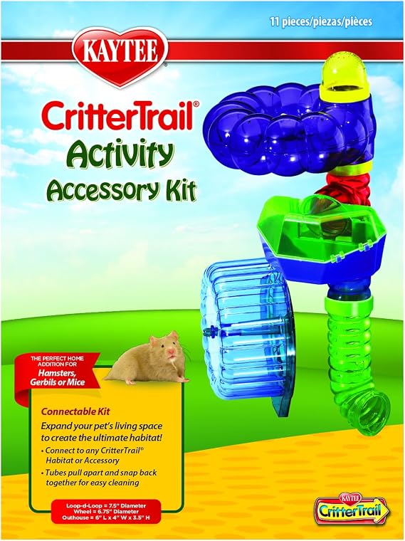 Kaytee CritterTrail Fun-nel Activity Accessory Kit Small Animal Habitat Tubes