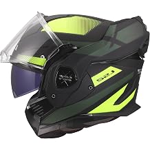 LS2, Advanced X Nova Modular Motorcycle Helmet Black Yellow