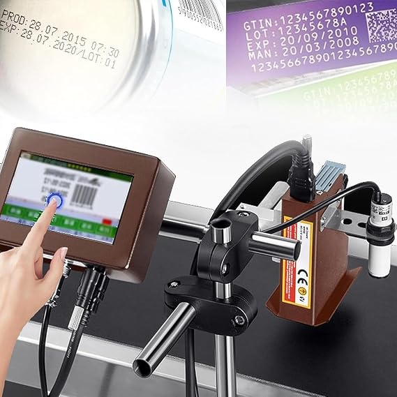 Multilingual Date Coding Machine,Industrial Inkjet Printer,12.7mm/25.4mm Automatic Coding Machine,Online Encoder,Date Coder,12.7mm