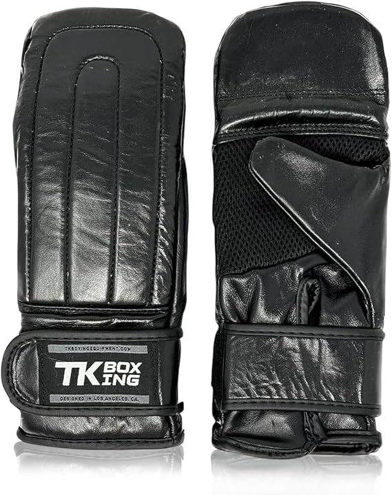 Gladiator Bag Mitt MMA Gloves Used Daily by World Champions - Cowhide Leather Boxing Gloves for Accurate Hand Strengthening (Red, XL)