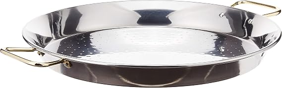 Garcima 16-Inch Stainless Steel Paella Pan, 40 cm
