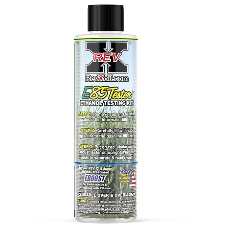REV-X E85 Testing Kit - Corn Field Edition - Reusable Ethanol Gasoline Test Kit