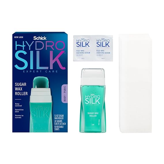 Schick Hydro Silk Sugar Wax Roller for Body & Pubic Hair Removal