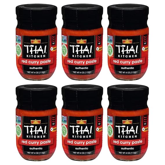 Thai Kitchen Red Curry Paste, 4 oz (Pack of 6)