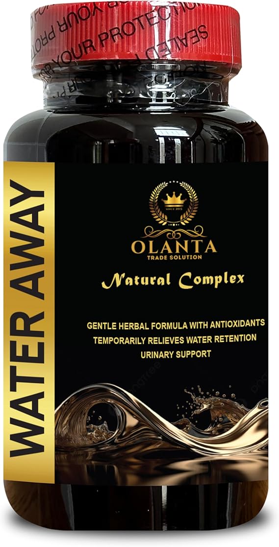 Natural Water Away Pills - Herbal diuretics for Water Retention - Water Retention Pills for Women, Diuretic Water Pills, Water Pills Caffeine Free, Natural diuretics for Water Retention - 1 Bottle