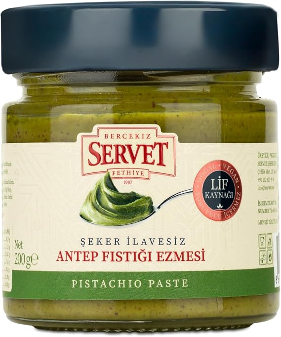 Servet Şeker İlavesiz%100 Antep Fıstığı Ezmesi 200 Gr