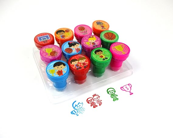 TINYMILLS 12 Pcs Basketball Stamp Kit