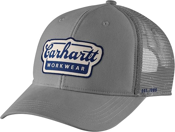 Carhartt Men's Rugged Flex Twill Mesh-Back Script Patch Cap