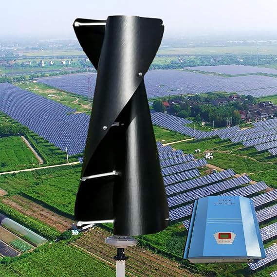 5000W Vertical Wind Turbine Maglev Axis Coreless Permanent Magnet Wind Power Generator Windmill with PWM Charge Controller