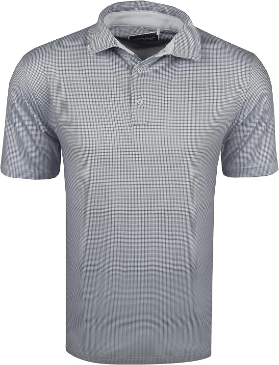 Etonic Gingham Print Golf Polo
