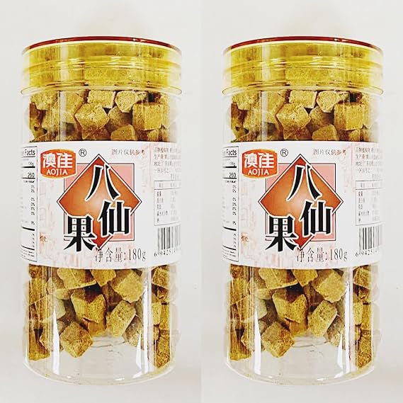 Citrus Peel,Hawthorn,Licorice Flavor Candy,Traditional Chinese Preserved Fruit Snacks, 180g, 2-Pack