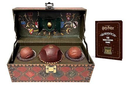 Harry Potter Collectible Quidditch Set Includes Removeable Golden Snitch! Revised Edition