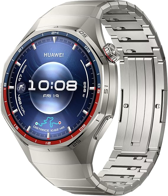 HUAWEI WATCH GT 6 Pro 46 mm Akıllı Saat Titanyum | 21 gün pil, GPS Akıllı Saat, 100+ Spor Modu, Bisiklet Özelliği, iOS ve Android Uyumlu, EKG Analizi, Sağlık Takibi