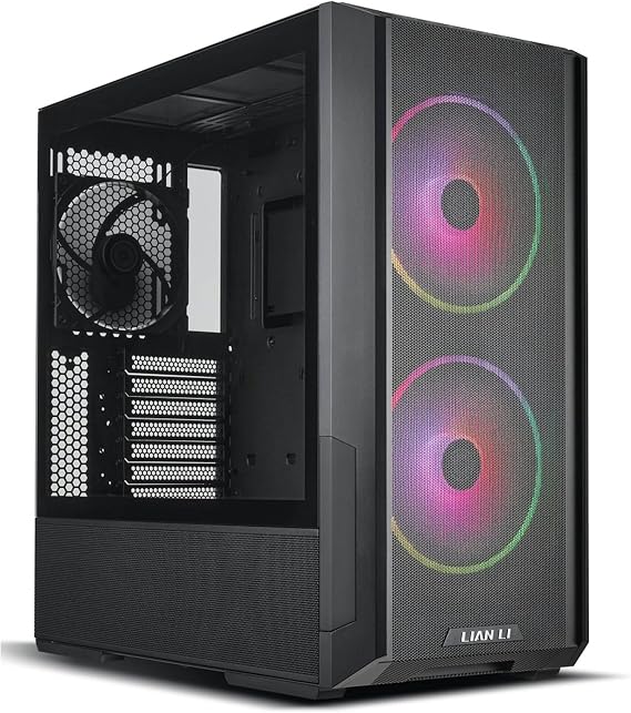 Lian Li Lancool 216 Black 2x160mm ARGB Fan/1x140mm Fan Temperli Cam USB 3.0 Mesh Siyah E-ATX Mid-Tower Gaming (Oyuncu) Kasa