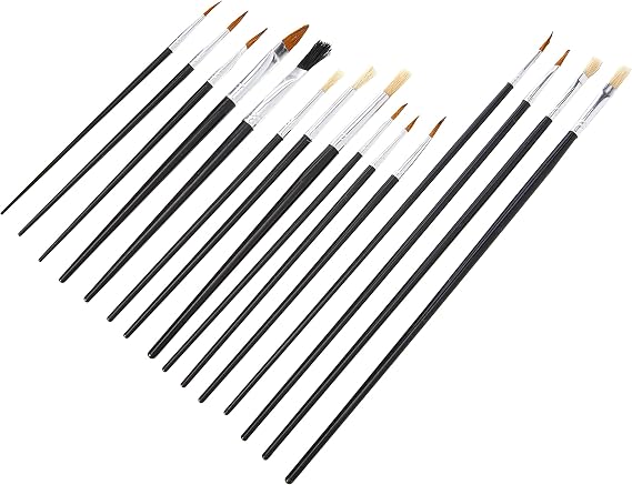 Artbox Wooden Handle Paint Brush (Pack of 15)