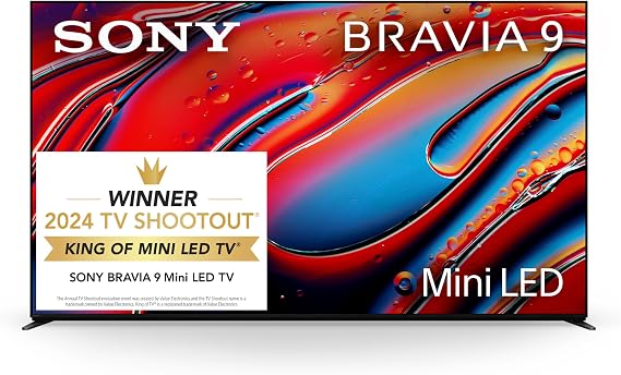 Sony 65 Inch BRAVIA 9 Mini LED QLED 4K HDR Smart Google TV (K-65XR90)