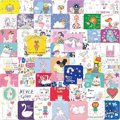 Teling 120 Pieces Lunch Box Notes Cute Lunchbox Notes Inspirational Motivational Lunchbox Cards Funny Encouragement Notebook for Lunch Accessories, 60 Style