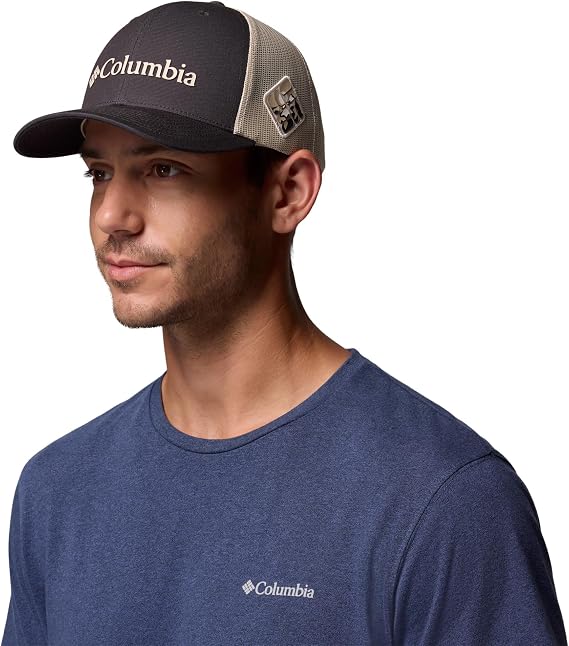 Columbia Unisex Mesh Snap Back, Shark/Dark Stone, One Size