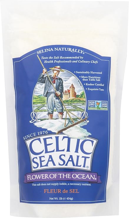 Celtic Sea Salt Flower of The Ocean Salt Bag, 1 Pound