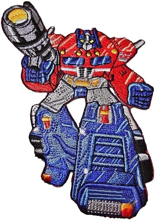 Optimus Transforming Robot Prime 4.25 Inches Tall Embroidered Iron on Patch