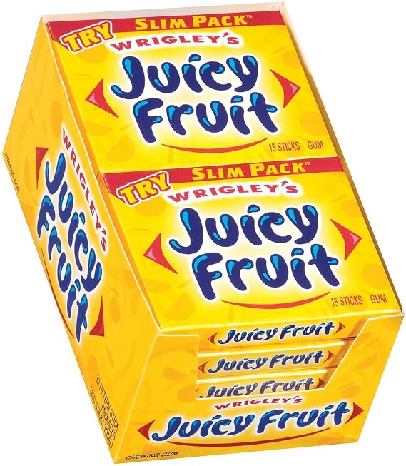 Wrigley's Juicy Fruit Gum 10Pk 15 Ea