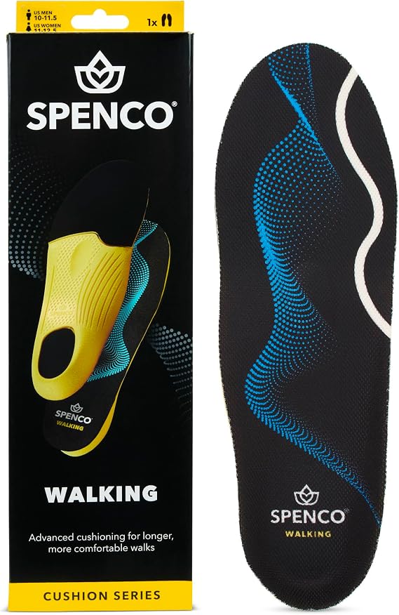 Spenco Polysorb Walker/Runner Athletic Insole Women's 7-8.5/Men's 6-7.5