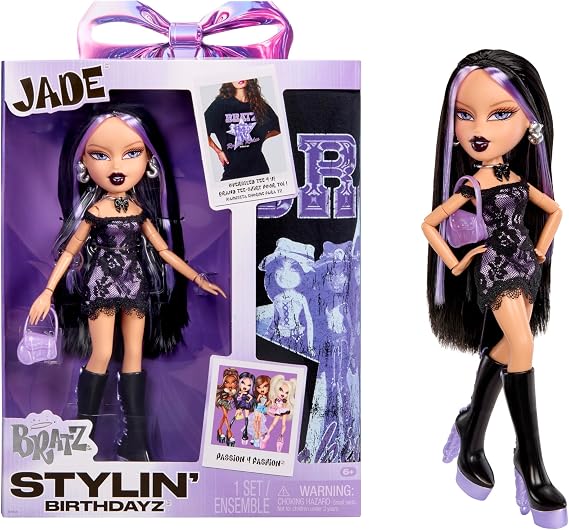 Bratz Stylin' Birthdayz Fashion Doll - Jade with Unisex T-Shirt in Size XL