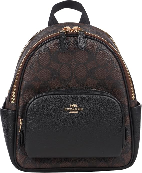 Coach Outlet Backpack C8604 IMAA8 Mini Coat Backpack Brown Black