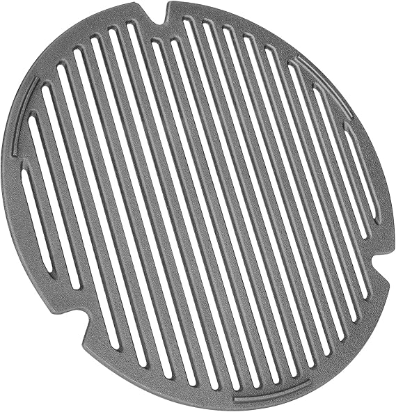 Onlyfire Cast Iron Cooking Grate BBQ Round Cast Cooking Grates Diameter 35 cm Grill Accessories Suitable for Kamado Joe Classic I II III Joe Jr