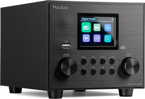 Audizio Vieste DAB Plus Radio with USB Port FM & FM Black