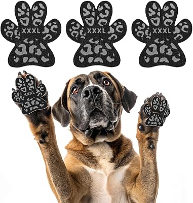 KOOLTAIL Anti-Slip Dog Paw Protector Gripper Traction Pads for Hot Pavement,Dog Feet Stickers with Stronger Adhesive on Hardwood Floors for Senior Dogs,Pet Shoes Booties Socks Replacement 36 pcsL