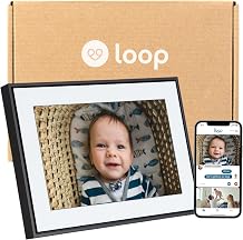 Loop Wi-Fi Digital Picture Frame with Touch Screen 10-Inch Digital Photo Frame for Home Text Message and App Photo Sharing User-Friendly Smart Digital Frame Smart Home Gift for Family