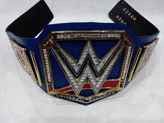 WWE Authentic Wear Universal Championship Blue Commemorative Title Belt