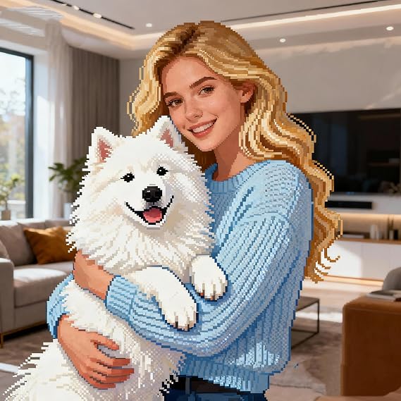 UM UPMALL Personalised Diamond Painting - Turn Your Photo into 5D Diamond Art - Complete Full Drill Kit, The Perfect Unique Gift 30x30cm