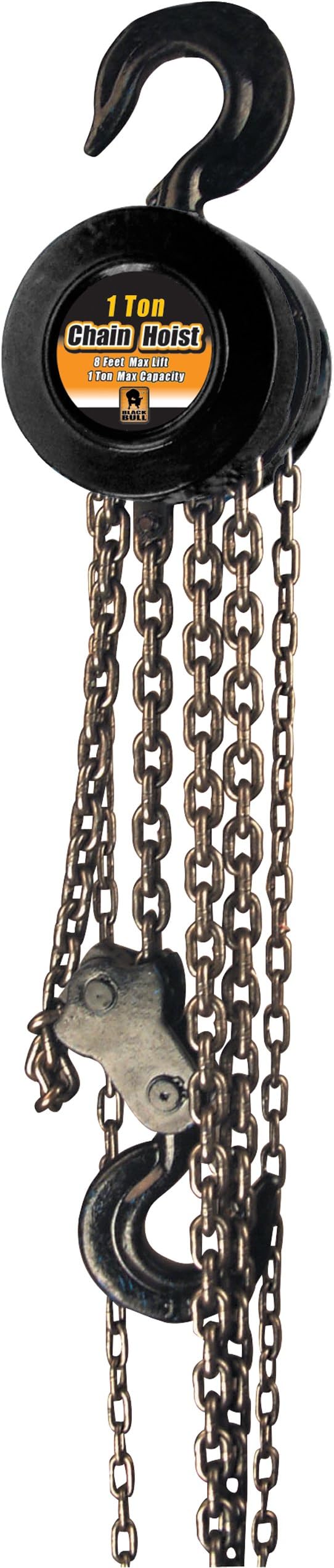 Black Bull CHOI1 1 Ton Capacity 8' Chain Hoist