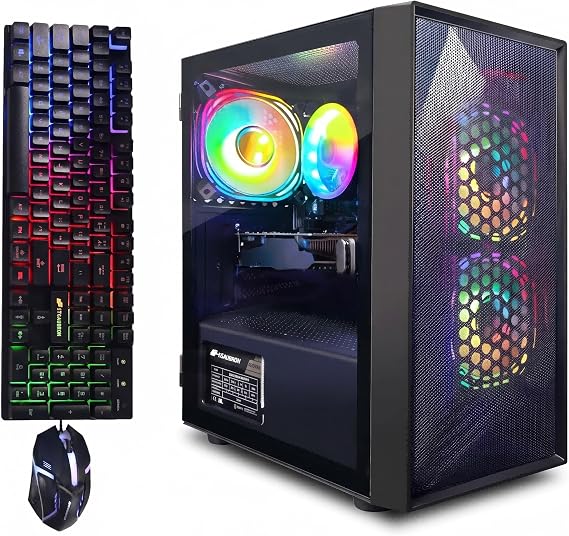 STGAubron Gaming PC Desktop,Corei5 8th Gen,RX 550 4G,16G DDR4,512G SSD