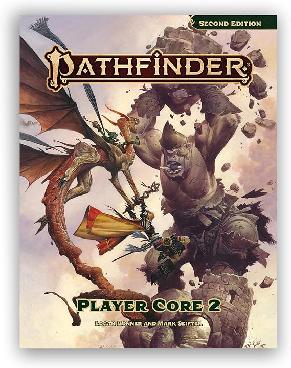 Pathfinder Player Core 2 Hardcover - Second Edition Remaster RPG Rulebook | 8 Classes | 40+ Archetypes | 320 Pages | Ages 16+ | Tabletop Gaming