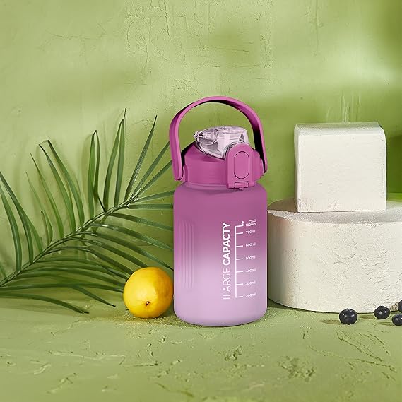 Selka Home - Briella 1500 ML Motivation Mat with Straw (Purple - Lilac)