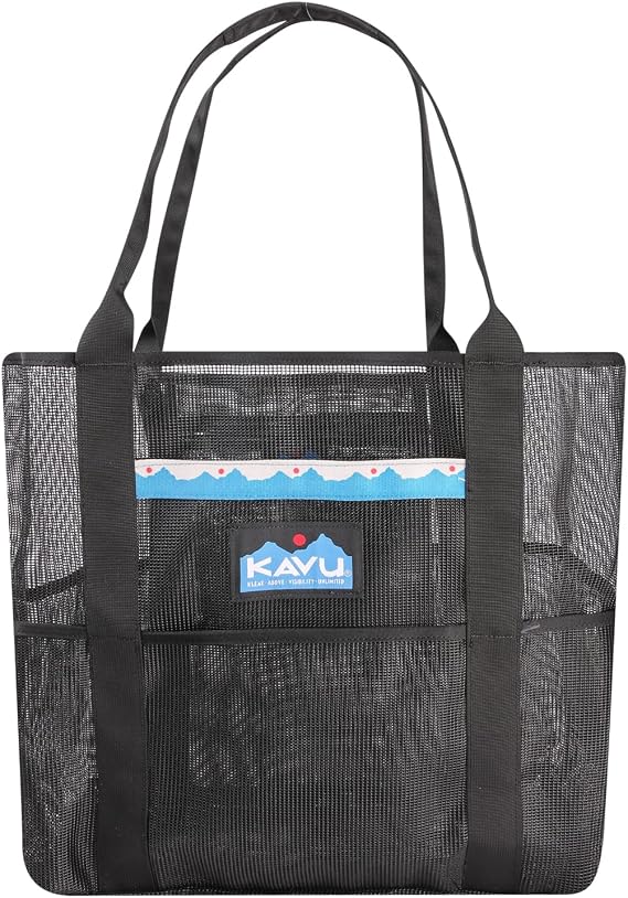 KAVU Alder Lake Tote, Mesh Beach Bag, Quick-Dry & Sand-Resistant, 40L