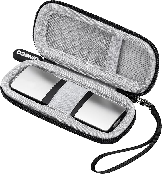 Ginsco Case for KardiaMobile 1-Lead EKG Monitor, Compatible with AliveCor KardiaMobile 6L/6L Max, Heart Monitor Carrying Case, Hard Shell Heart Monito Travel Pouch with Carrying Strap