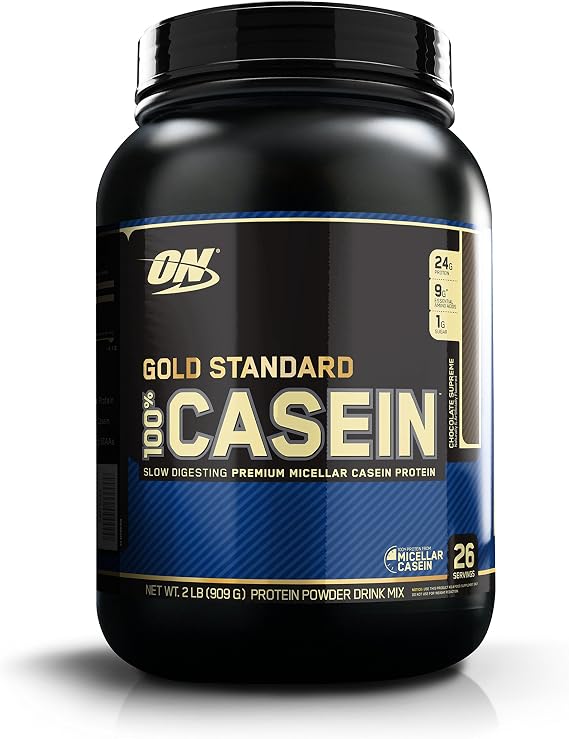Optimum Nutrition Gold Standard 100% Casein Protein Powder, Chocolate Supreme, 2 Pound