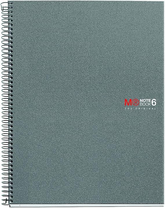 Miquelrius Basicos MR 47148 Notebook 6 Colours A4 150 Sheets Polypropylene, Silver