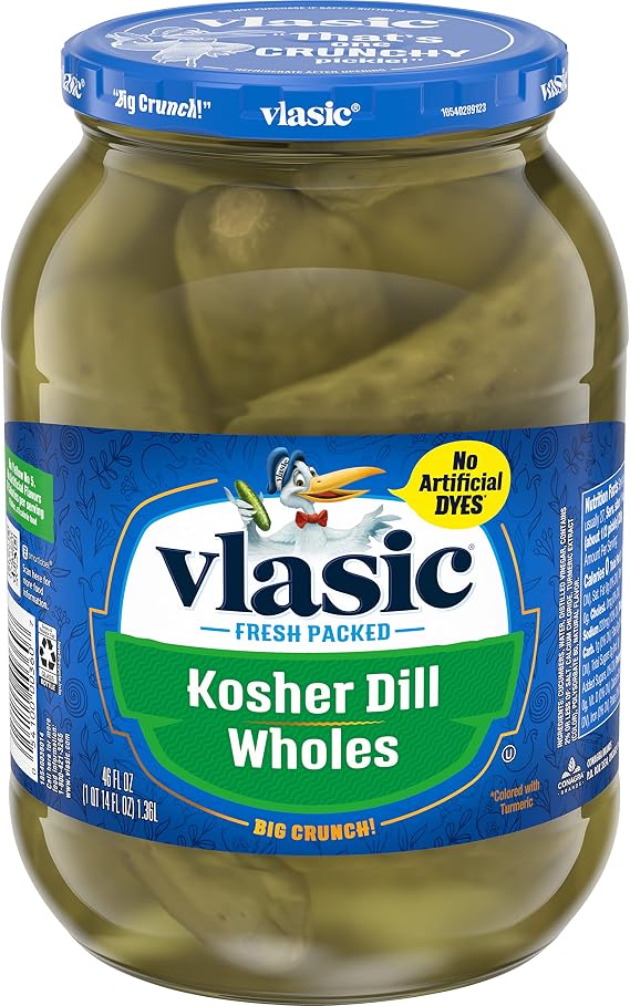 Whole Pickles, Kosher Dill, 46 oz