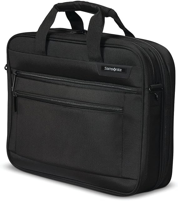 Samsonite Classic 2.0, Black, 15.6" TSA 2 Compartment Briefcase, Classic 2.0, Black, 15.6" TSA 2 Compartment Briefcase, Black