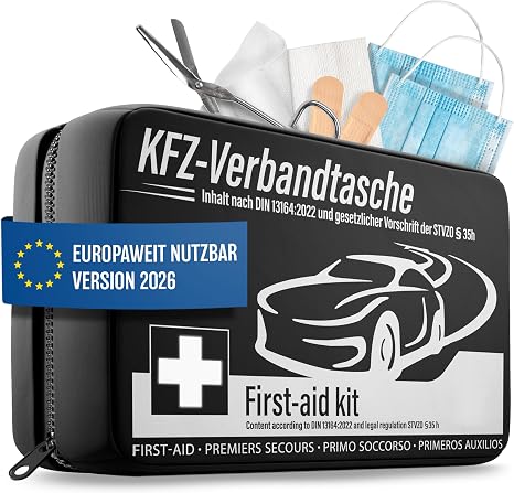 HELDENWERK® Auto-Verbandset DIN 13164:2022 – EU 2026