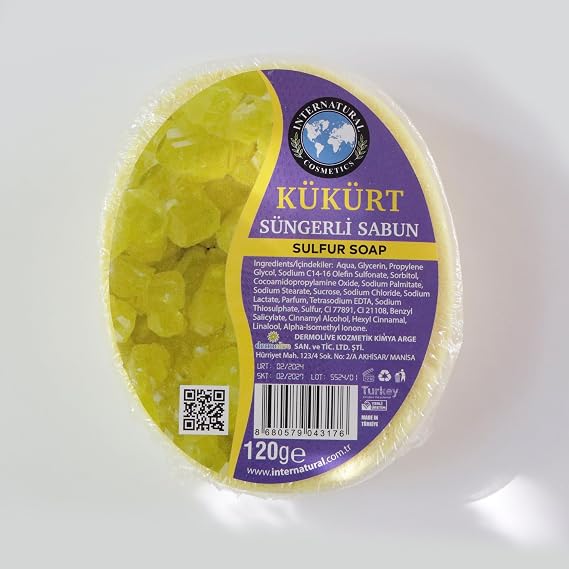 Manisa Birlik Süngerli Doğal Sabun 120 Gr (Kükürt)